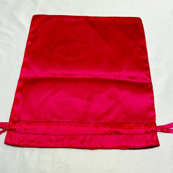 Hot Pink Storage Dust Bag 12"x14" Embroidered Stilleto Heels Drawstring Closure - Picture 3 of 6